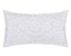 Better Trends Rio Collection is Super Soft and Light Weight in Floral Design White - King Sham