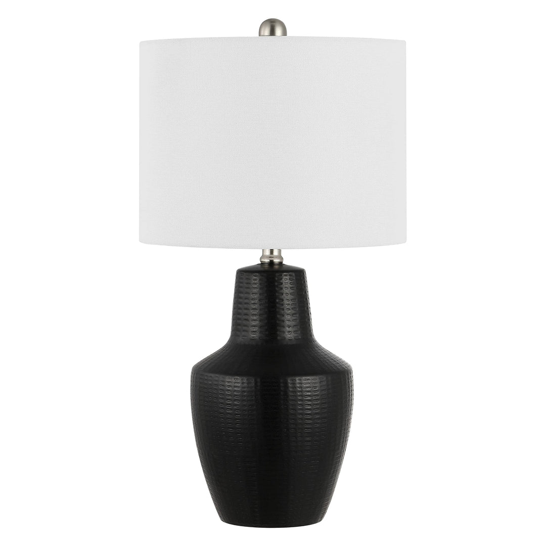 Lighting Modern 23-inch Table Lamp 12 in. W X D 23 H Black Contemporary Bulbs - Diamond Home USA