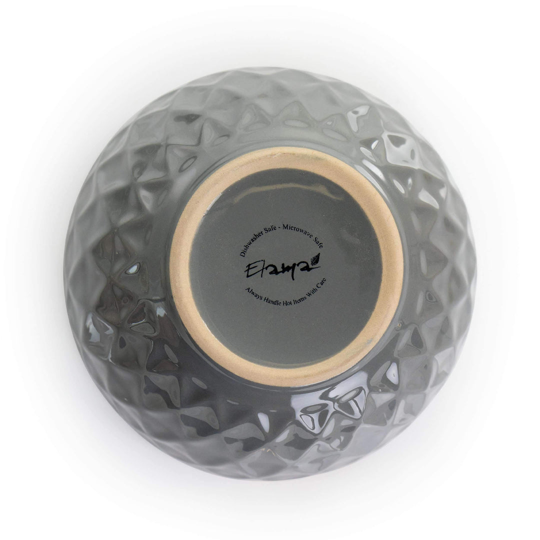 Diamond 16 Piece Stoneware Dinnerware Set In Slate Grey Solid Casual Round - Diamond Home USA