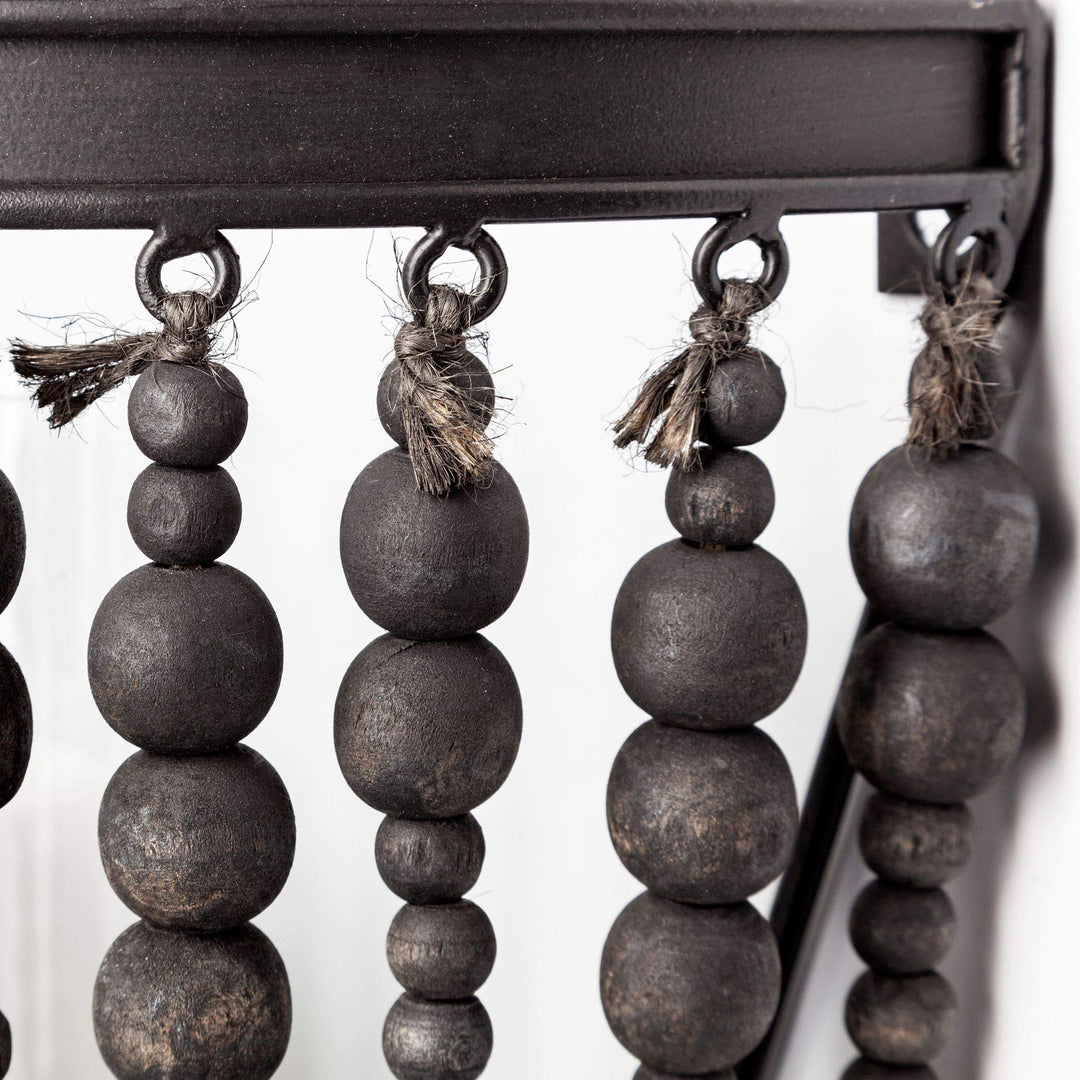 Mercana Furniture & Decor 68425-Liam II Wall Candle Holder Black - Diamond Home USA