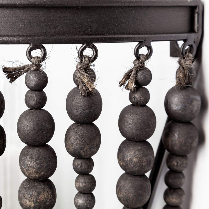 Mercana Furniture & Decor 68425-Liam II Wall Candle Holder Black - Diamond Home USA