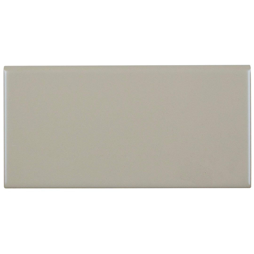 Sophisticated 4x8-inch Glazed Ceramic Bullnose in Matte Architectural Gray - 4x8 - Diamond Home USA