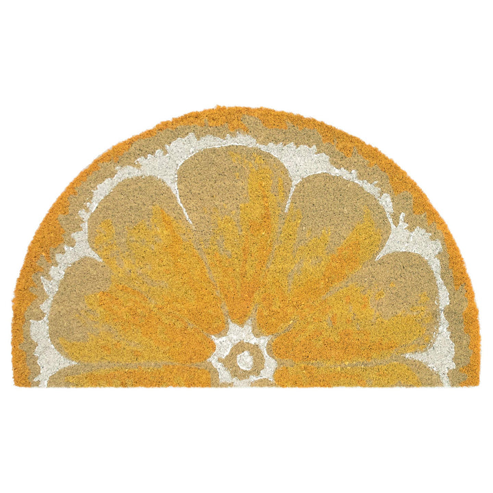 Liora Manne Natura Doormat Non-Slip Natural Fiber Outdoor Mat-Decorative Lemon