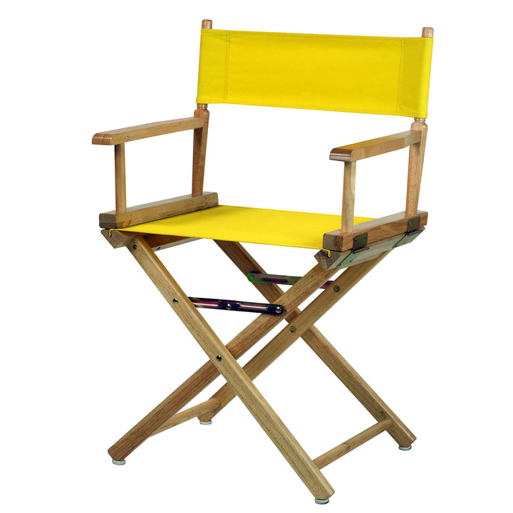 Casual Home Natural Frame/Yellow Canvas 18" Classic Height Directors-Chairs