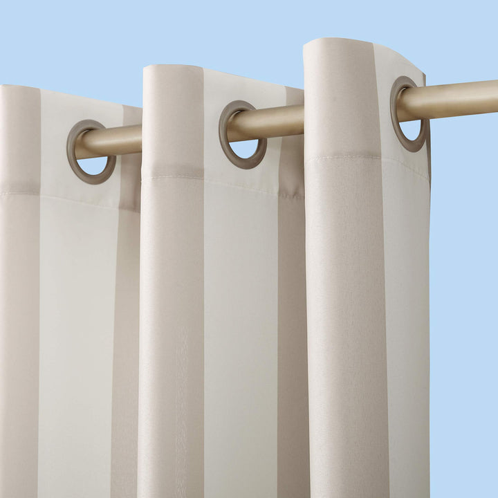 Sun Zero Valencia Cabana Stripe Indoor/ Outdoor Curtain Panel