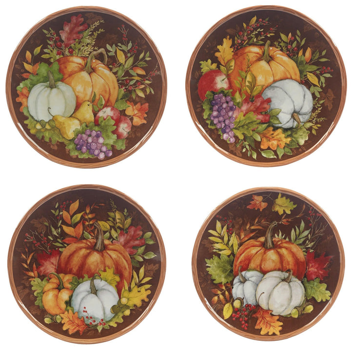 Blessings 16pc Dinnerware Set Service For 4 Multi Color Orange Fruit Farmhouse - Diamond Home USA