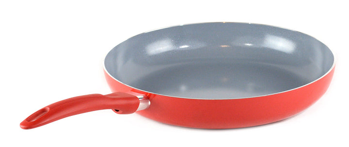 Non-Stick Frying Pan Size: 12" Diameter Color: Red