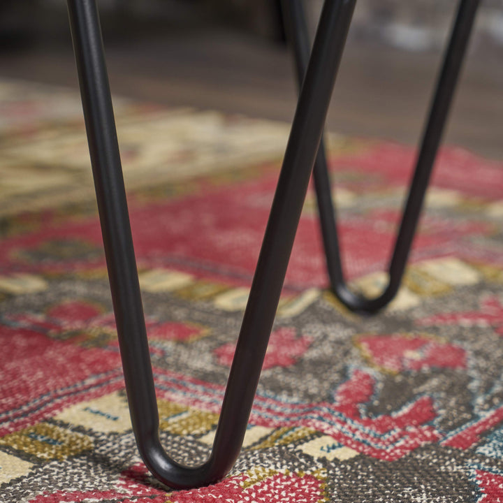 Christopher Knight Home Elisha Industrial Modern Fabric Bench Dark