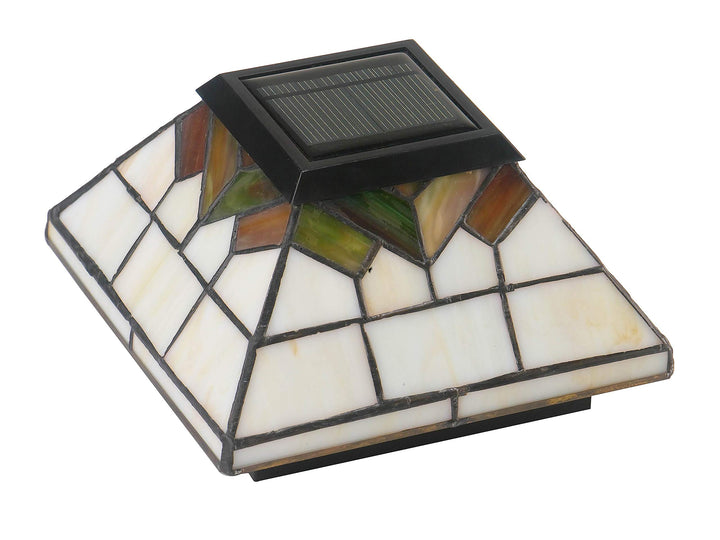 Classy Caps WG322 Wellington Solar Post Cap - 2 Pack/Stained Glass
