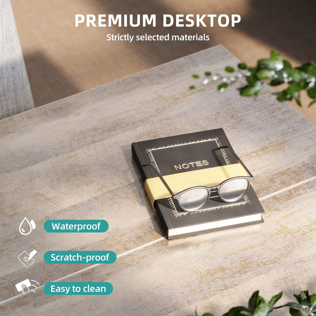 Modern Rustic Square Coffee Table with Storage Grey Contemporary MDF Wood Finish - Diamond Home USA