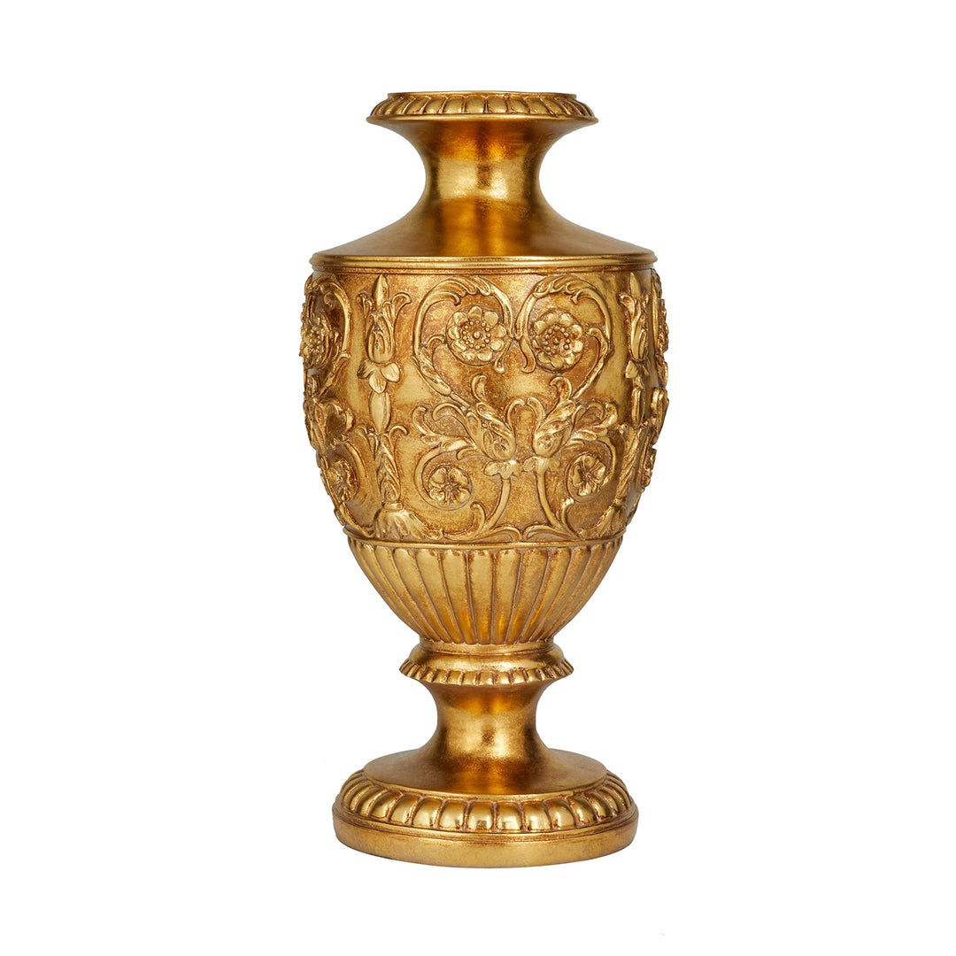 Gold Polystone Traditional Vase Polyresin - Diamond Home USA