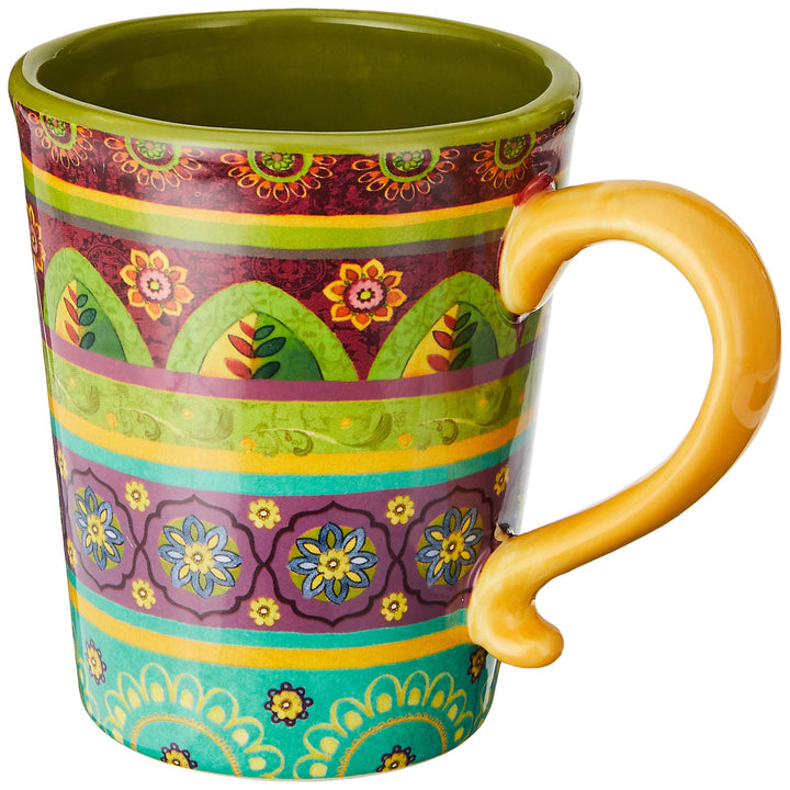 Certified International Tunisian Sunset Mugs (Set of 4) 18 oz Multicolor - Diamond Home USA