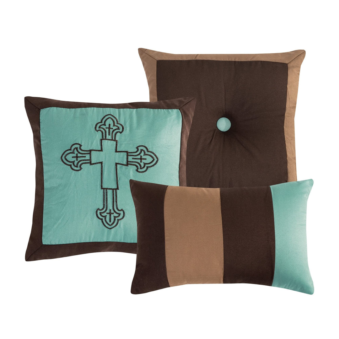 ESCA Western Cross 7 Piece Comforter King - Diamond Home USA