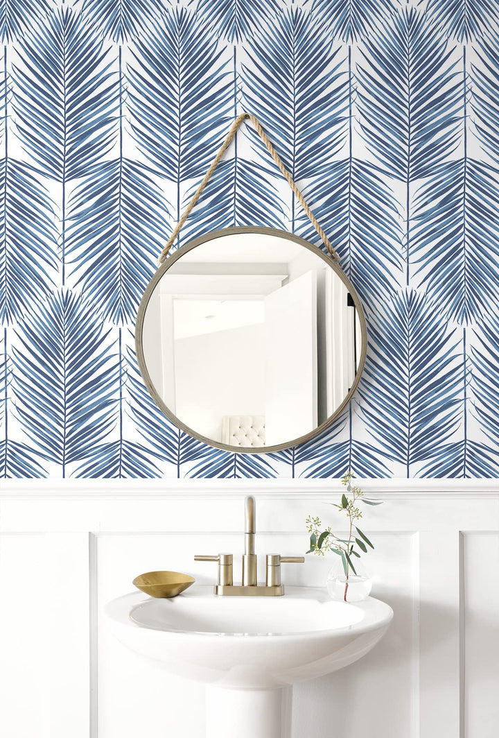 NextWall Paradise Palm Coastal Peel and Stick Wallpaper - Diamond Home USA