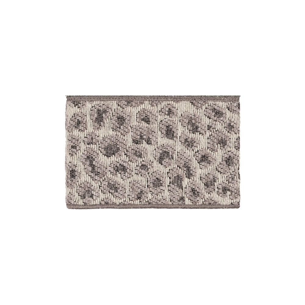 Turkish Cotton Cheetah Jacquard Trim Dark Grey Washcloth Animal Print Border - Diamond Home USA