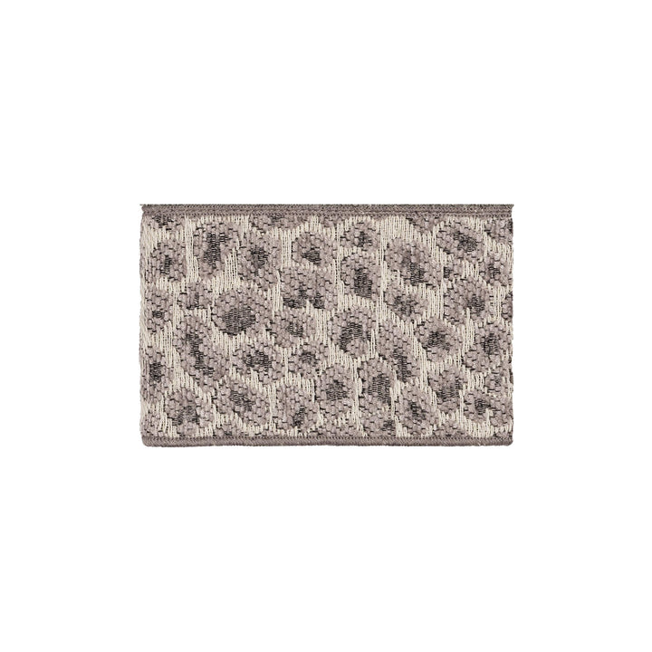 Turkish Cotton Cheetah Jacquard Trim Dark Grey Washcloth Animal Print Border - Diamond Home USA