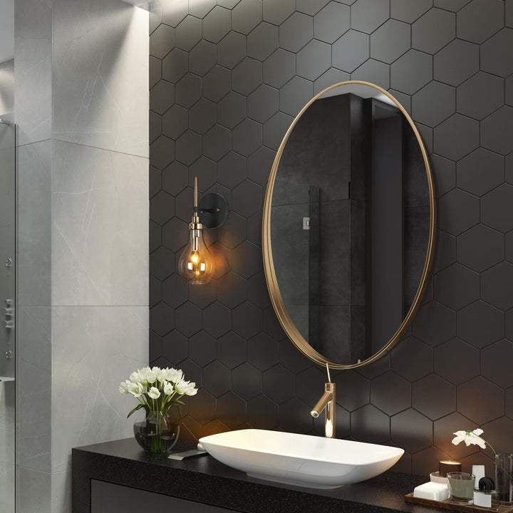 Modern Contemporary Globe Wall Sconces Bathroom Vanity Lights with Tear Drop - Diamond Home USA