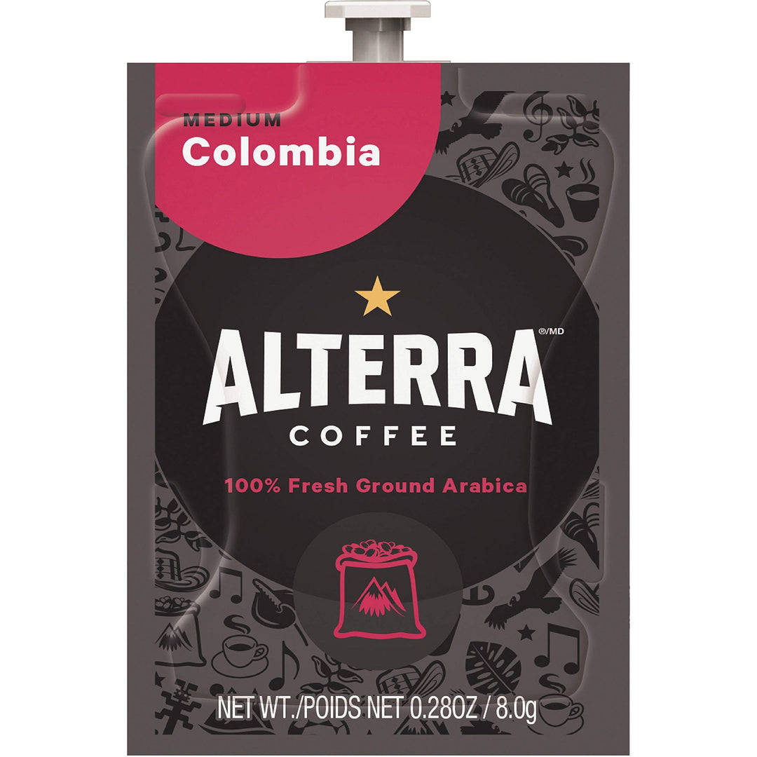 Alterra A180 Alterra Colombia Coffee Freshpacks Medium Roast 100/CT BK