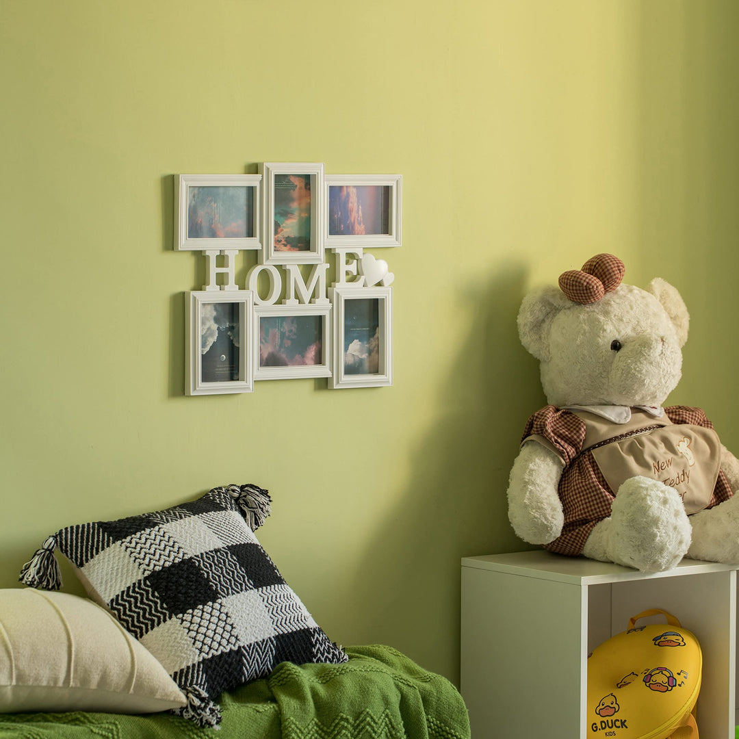 Decorative Modern Wall Mounted Collage cture Holder Multi Photo Frame For 6 - Diamond Home USA