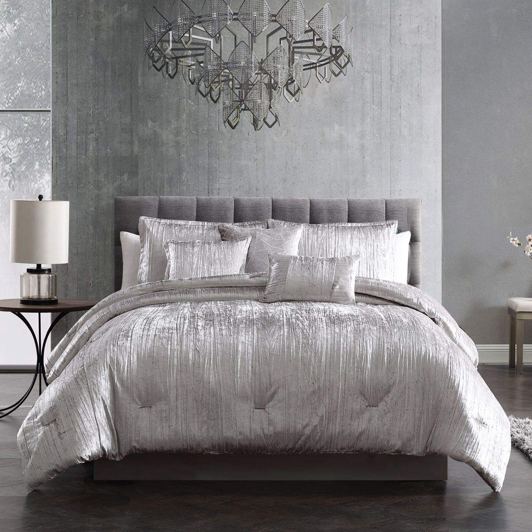 Riverbrook Home Turin Comforter Set Twin Silver 6-Piece Set Silver - Twin