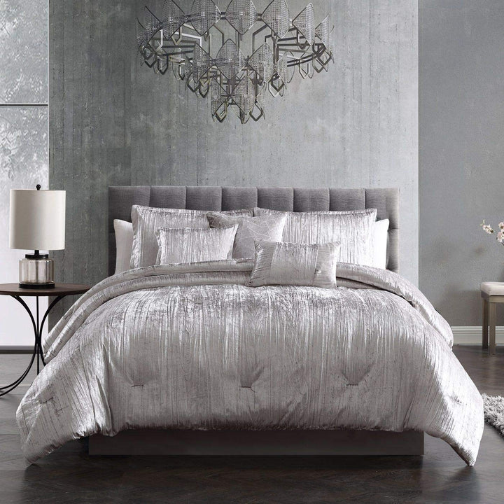 Riverbrook Home Turin Comforter Set Twin Silver 6-Piece Set Silver - Twin