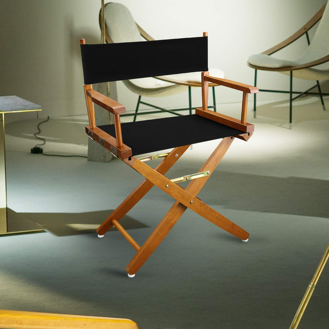 American Trails Extra-Wide Premium 18" Director's Chair Mission Oak Frame with - Diamond Home USA