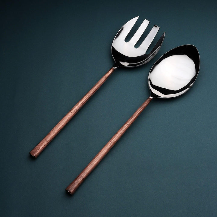 Gemixx INOX Sundance Salad Serving 2 Pc. Set - Diamond Home USA