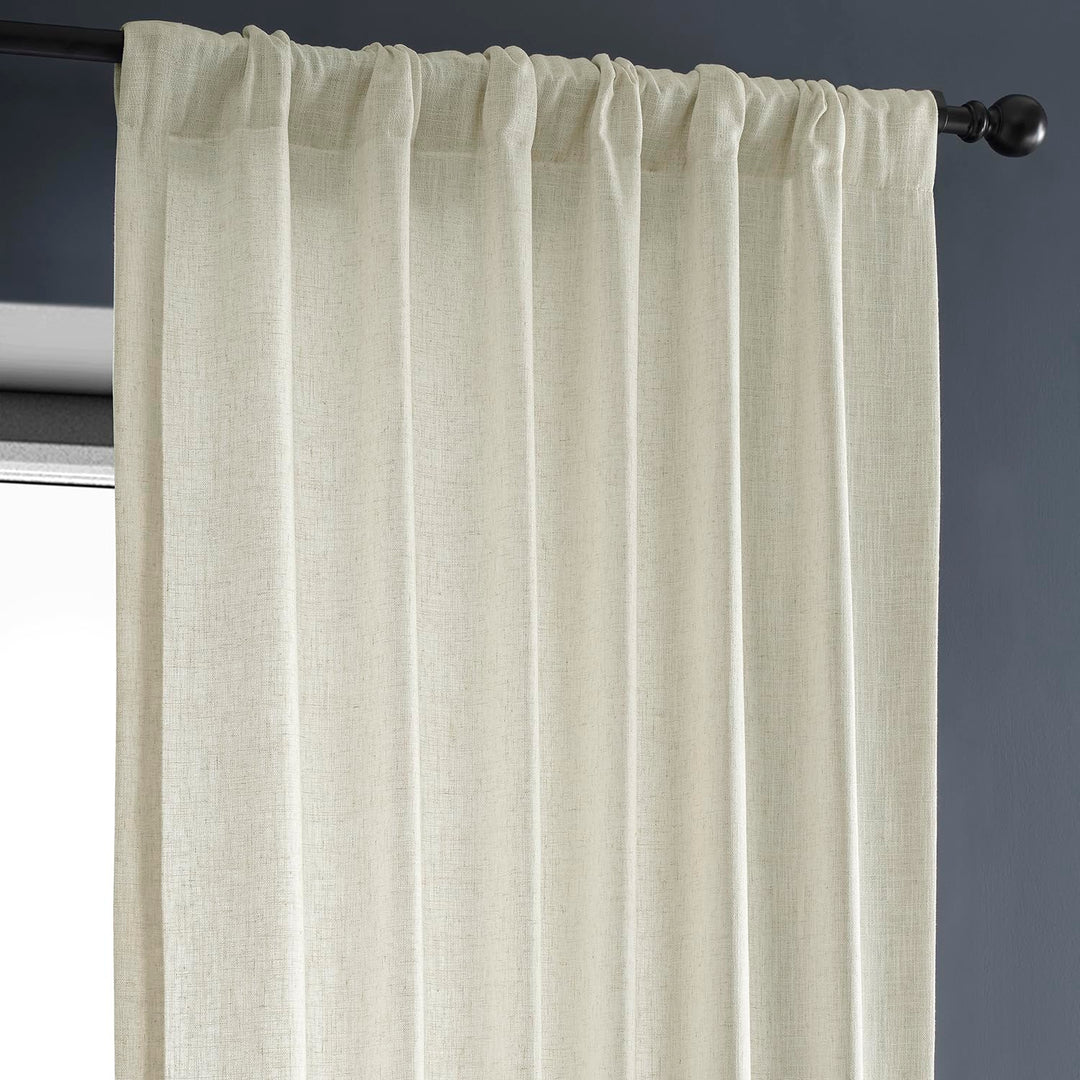 HPD Half Price Drapes Premium Heavy Faux Linen Curtains for Living Room (1 - Diamond Home USA