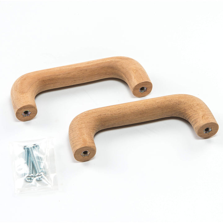 Teak Handle Drawer Pull Brown Traditional Wood Natural Finish - Diamond Home USA