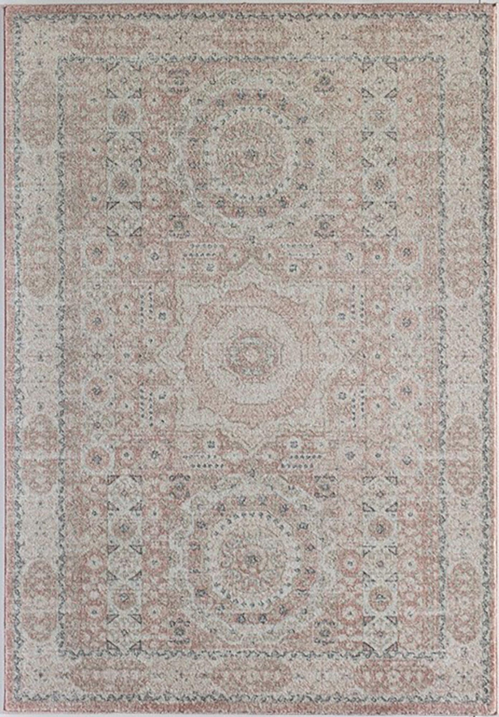 Rugs America Harper HY60A Pink emonade Transitional Vintage Pink Non-Shedding 5'x7' - Diamond Home USA
