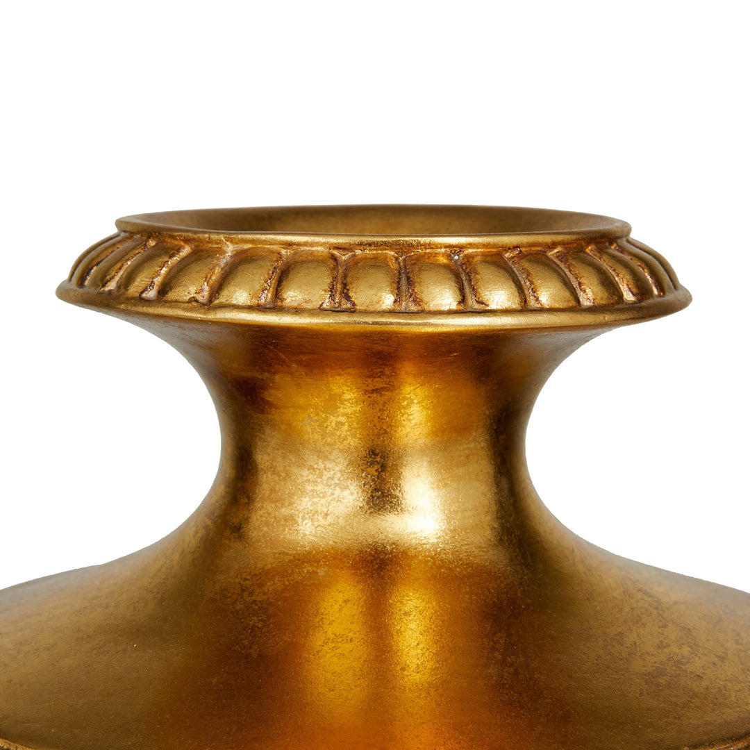 Gold Polystone Traditional Vase Polyresin - Diamond Home USA