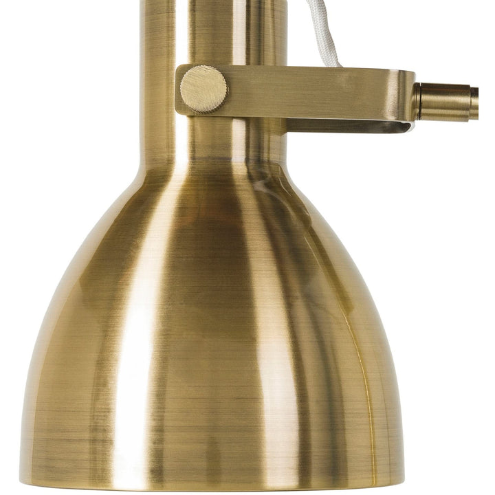 Sleek Brass-Plated Desk Lamp 20" h X 7" w 12" d Brass Modern Contemporary - Diamond Home USA