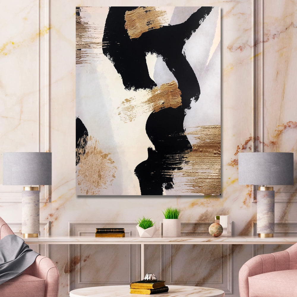 Design rt Designart Glam Collage II Modern & Contemporary Premium Canvas Wall 30 in. wide x 40 in. high - Diamond Home USA