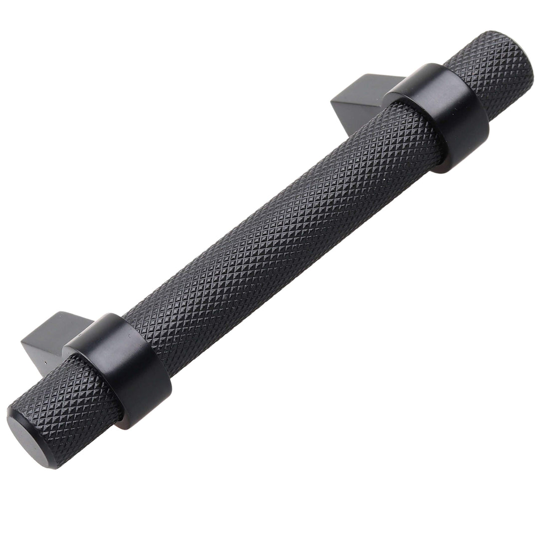 3 in Screw Center Solid Steel Bar Pull Cabinet Handle (Pack of 5) Matte Black - Diamond Home USA