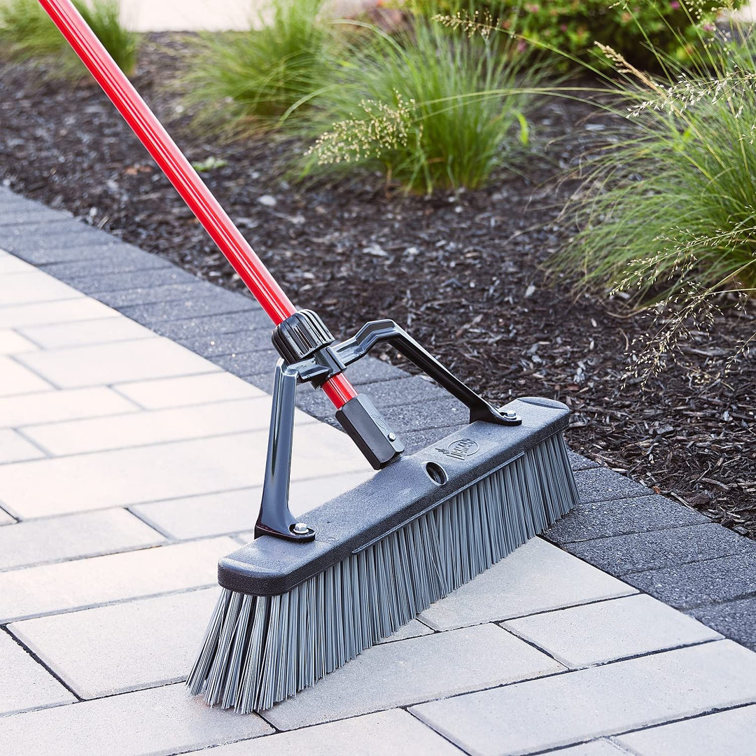 Libman 825 Rough-Surface Heavy-Duty Push Broom with Resin Brackets 24" - Diamond Home USA
