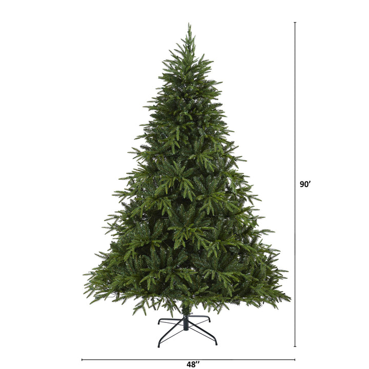 Nearly Natural 7.5ft. Colorado Mountain Fir Natural Look Artificial Christmas - Diamond Home USA