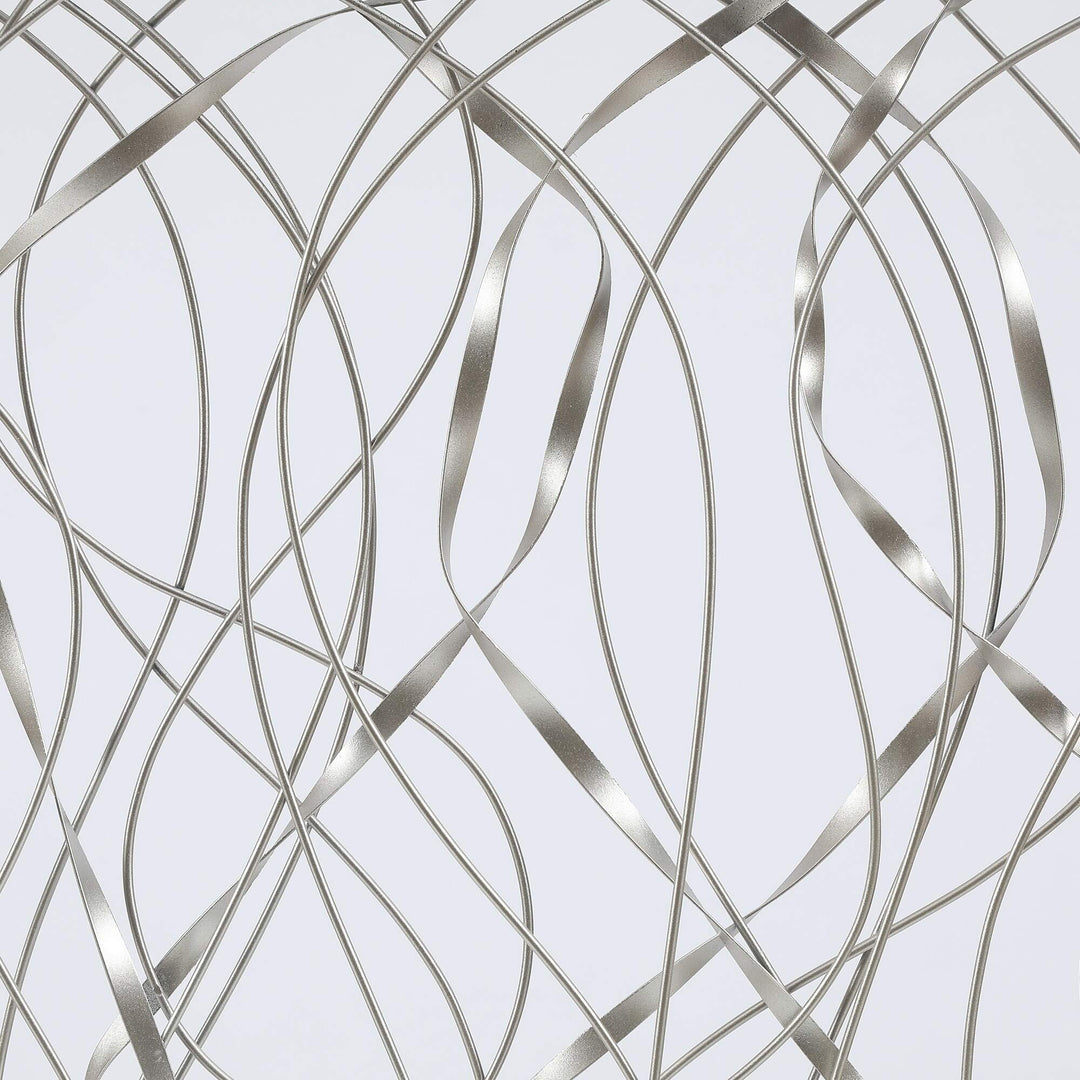 Metal Infinity Rectangular Wall Decor Black Silver Modern Contemporary Iron - Diamond Home USA