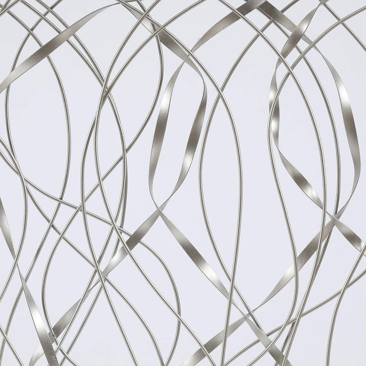 Metal Infinity Rectangular Wall Decor Black Silver Modern Contemporary Iron - Diamond Home USA