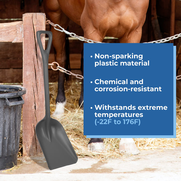 Remco 698188 Shovel One-Piece 11" PP Gray - Diamond Home USA