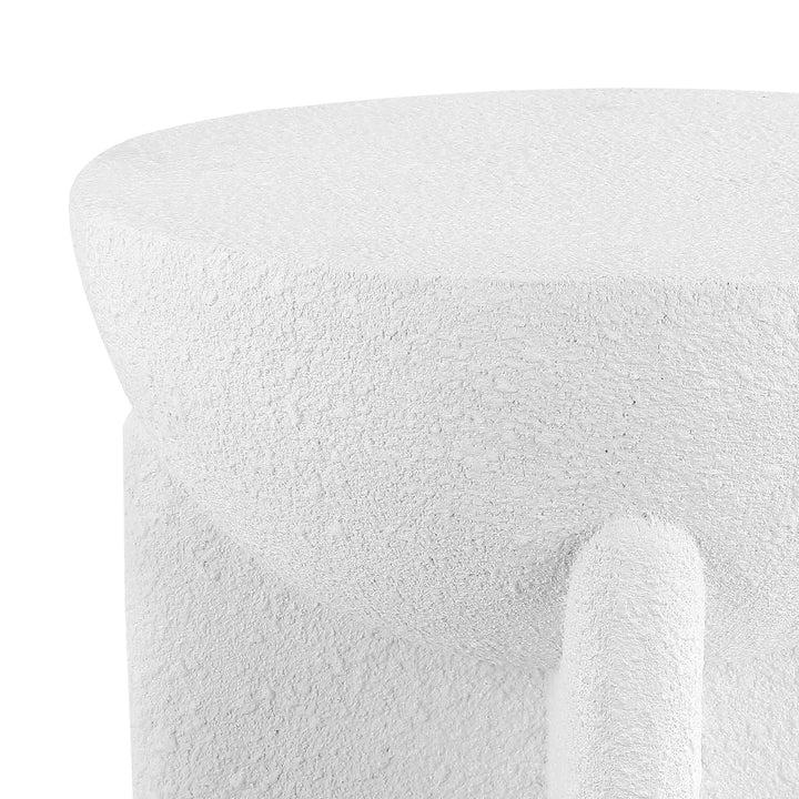 Sage 16.25" Minimalist Modern Drum Accent Table , by JONATHAN Y