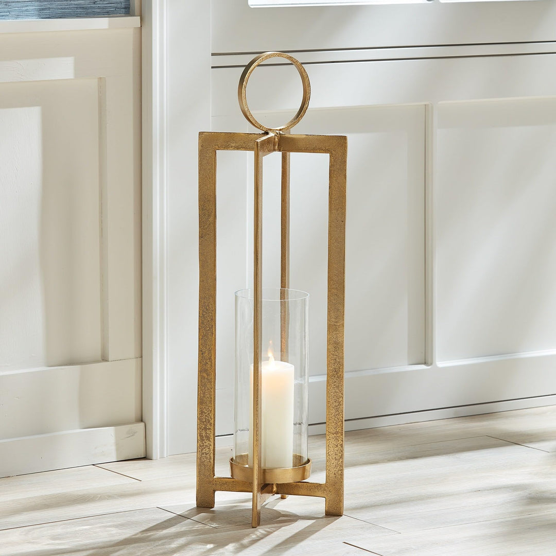 Lantern Large Gold - Diamond Home USA