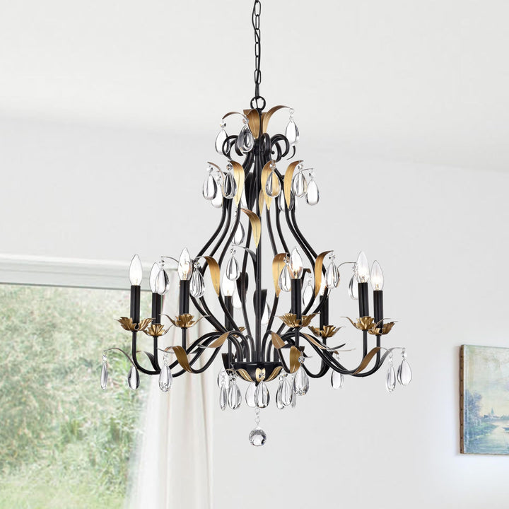 First Lighting Adhafera 8 Light Candle Chandelier - S