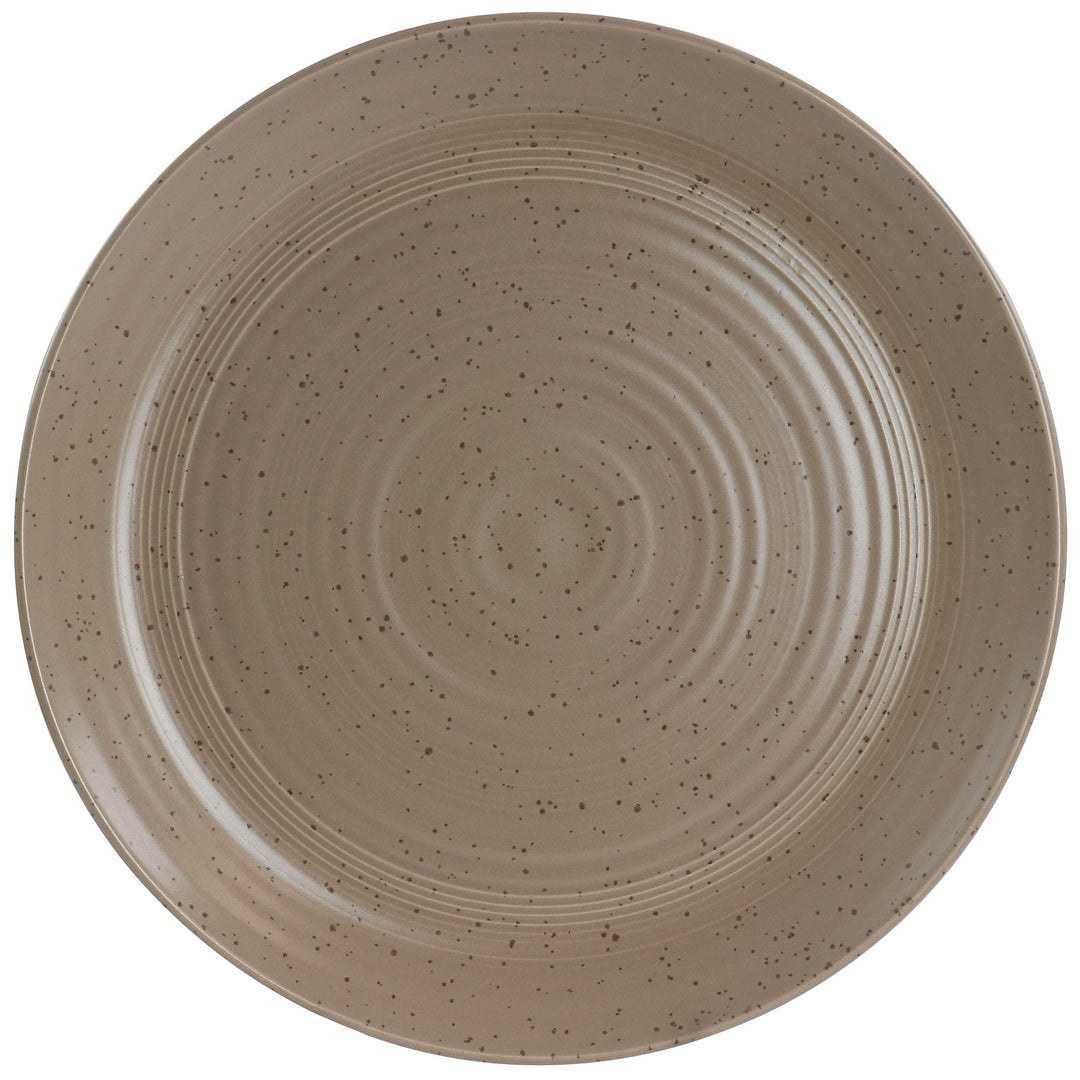 Bee And Willow 16 Piece Stoneware Dinnerware Set In Mocha Brown Solid - Diamond Home USA