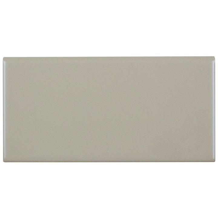 Sophisticated 4x8-inch Glazed Ceramic Bullnose in Matte Architectural Gray - 4x8