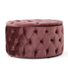 Christopher Knight Home Zelfa Velvet Ottoman Blush 29.5” x 29.5’x 18”