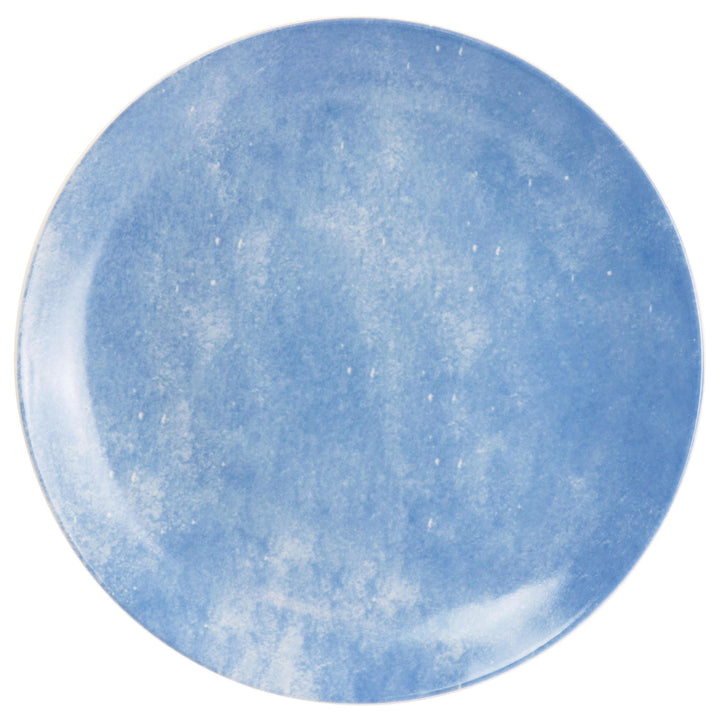 Blossom 12 Pc Ceramic Dinnerware Set In Blue Pc Floral Casual Round Piece - Diamond Home USA