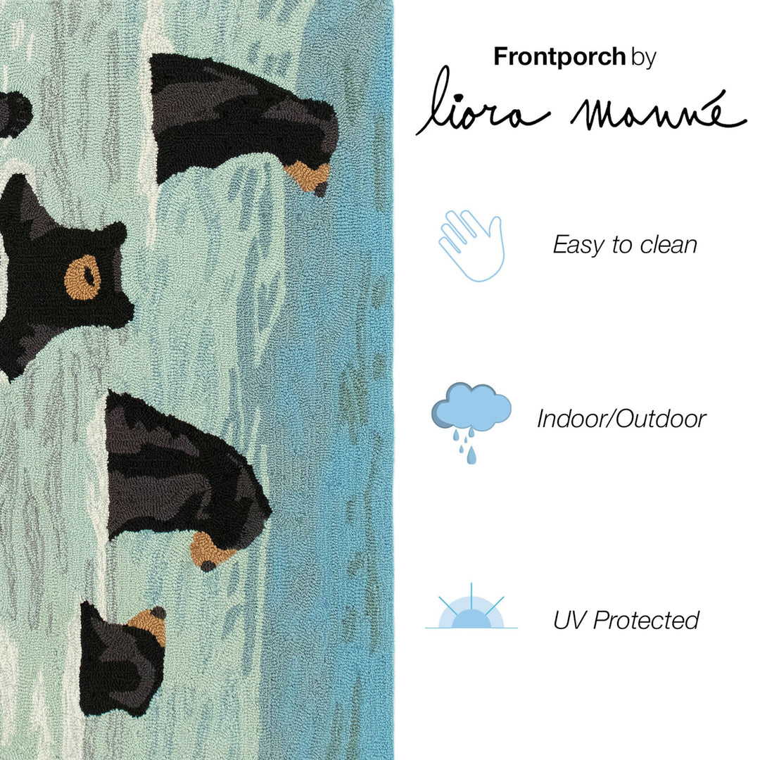 Liora Manne Frontporch Hand-Tufted Indoor/Outdoor Easy Care Area Rug 2' x 3' - Diamond Home USA