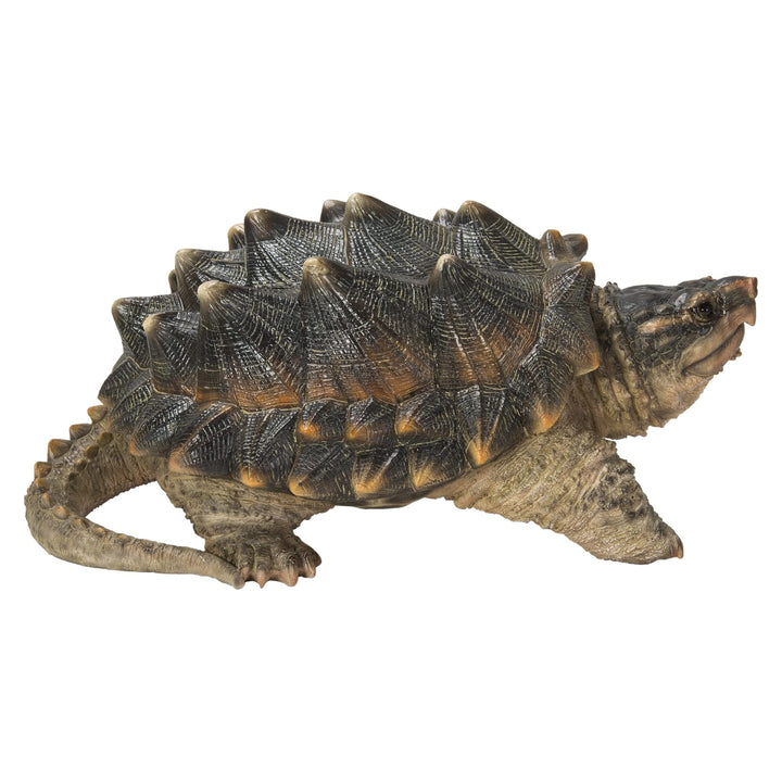 Snapping Turtle Statue Multi Color Polyresin Medium - Diamond Home USA