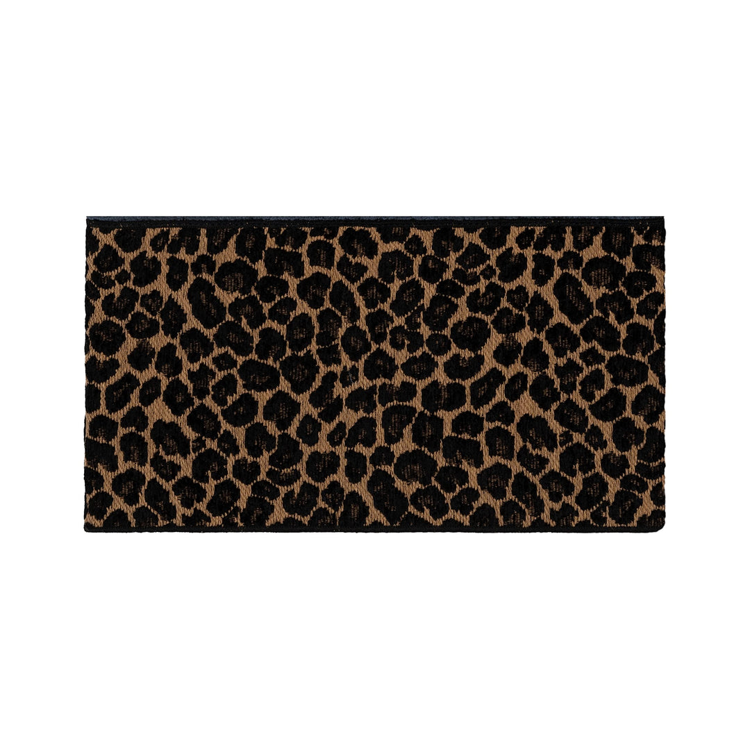 Authentic Hotel and Spa Turkish Cotton Cheetah Jacquard Trim Midnight Blue - Diamond Home USA