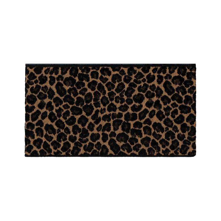 Authentic Hotel and Spa Turkish Cotton Cheetah Jacquard Trim Midnight Blue - Diamond Home USA